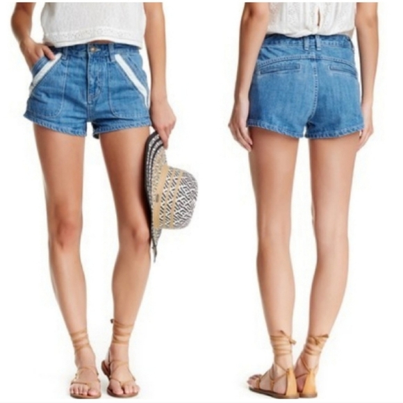 Free People Sweet Surrender Denim Shorts - Picture 4 of 12